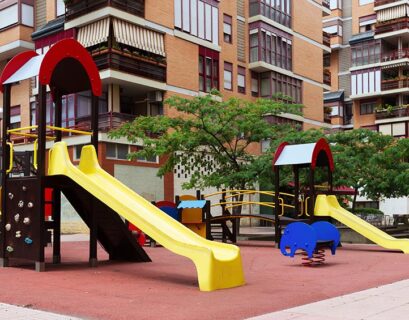 playground in city street